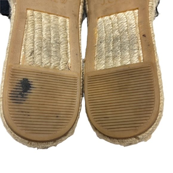 J CREW Genuine Leather Blue Suede Slides Espadrilles Flats Sandals Shoes sz 5 - Picture 16 of 16